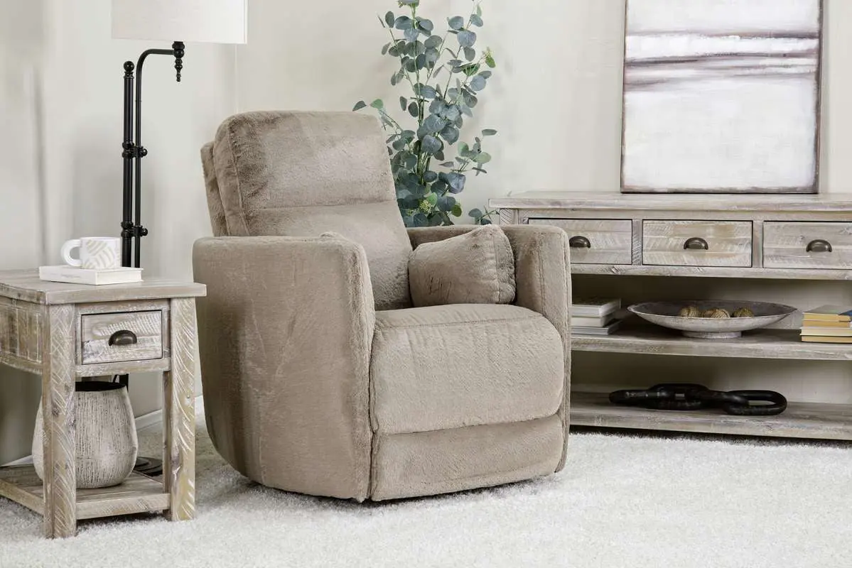 Alpaca Swivel Gliding Recliner - Image 5